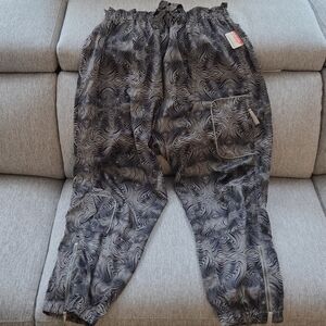 FP Movement by Free People Black and Gray Swirl Joggers